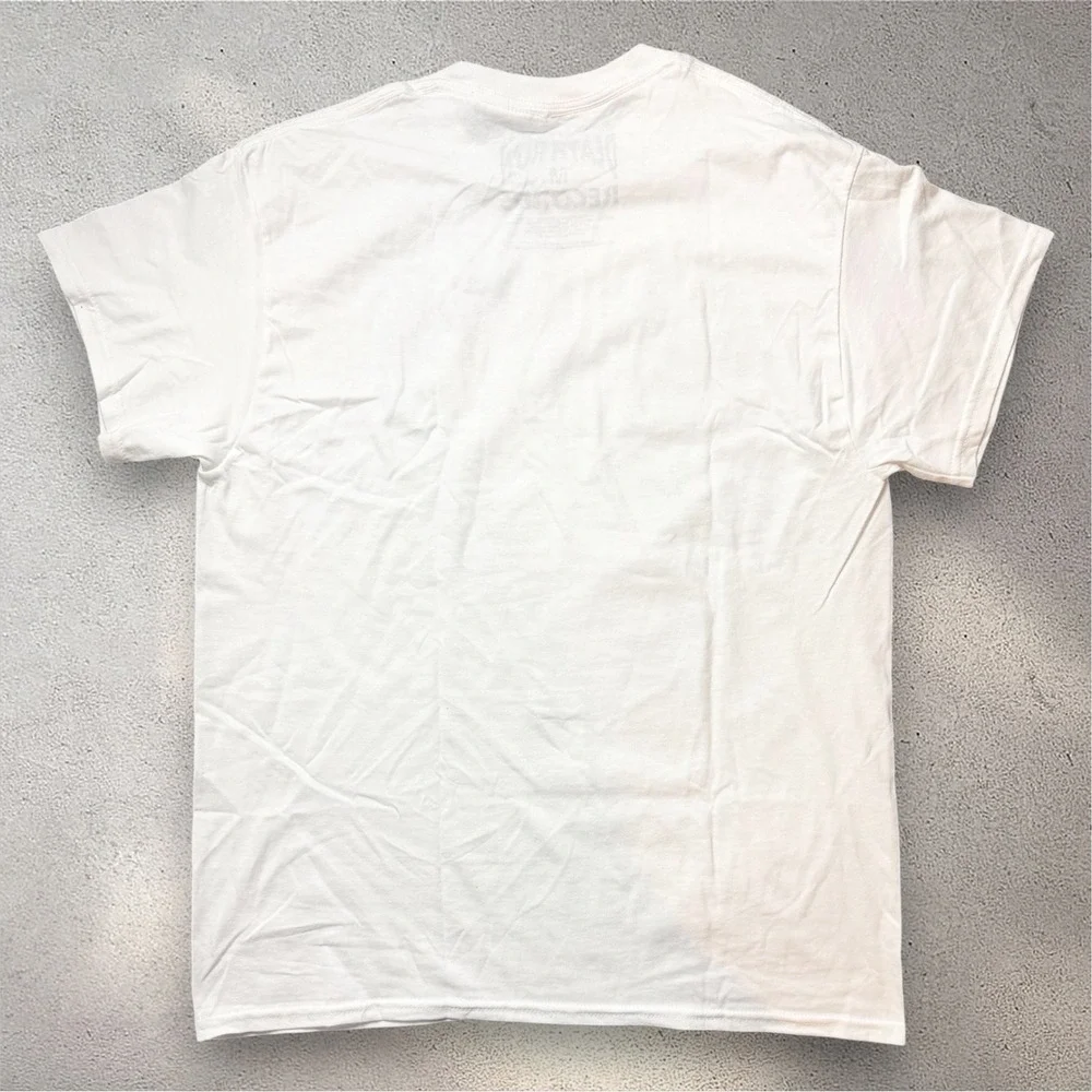 Death Row Records Mens White Graphic T-Shirt Electric Chair Logo Size M Hip Hop - Picture 6 of 6